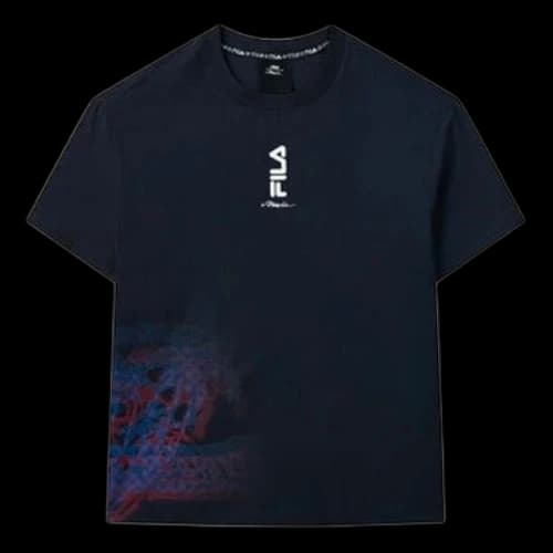 FILA x 3.1 phillip lim Crossover Printing Casual Sports Round Neck Short Sleeve Blue