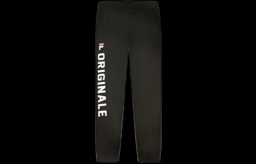 FILA Alphabet Logo Knit Sports Long Pants Black