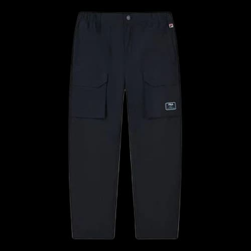 FILA Logo Alphabet Printing Multiple Pockets Casual Pants Blue