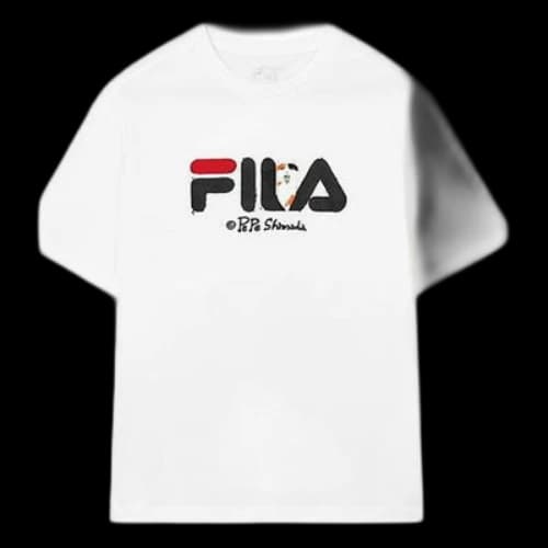 FILA x Pepe Shimada Crossover Casual Breathable Printing Sports Short Sleeve White T-Shirt
