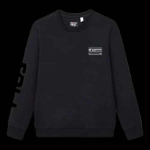 FILA Logo Print Sports Pullover 'Black White'