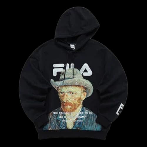 FILA x Van Gogh Museum Hoodie 'Black Multi-Color'