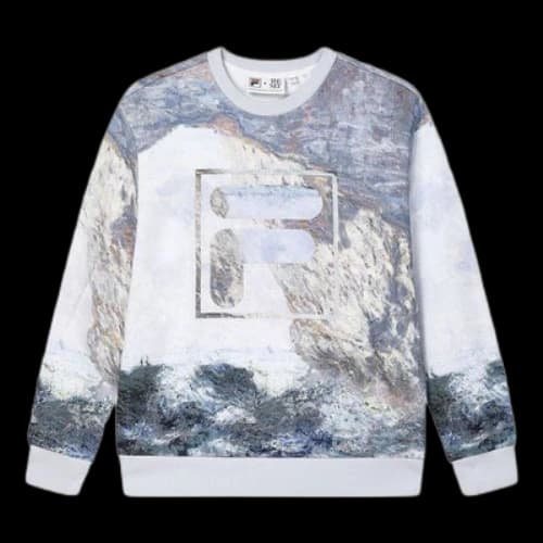 FILA HERITAGE Collection THE GREAT MATISSE Theme F-Box Logo Sweatshirt 'White Multi-Color'