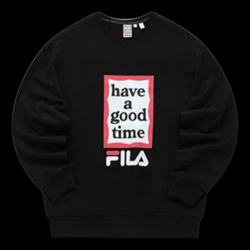 FILA x Have a good time Sweater 'Black White Red'