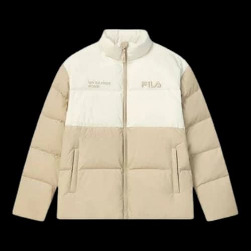 FILA Down Jacket 'Beige White'