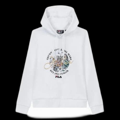 FILA Embroidery Printing Hoodie White (Women's)