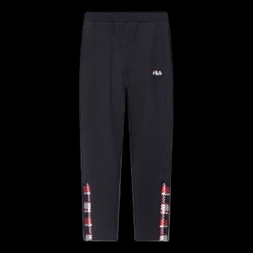 FILA Knit Check Splicing Sports Causual Pant Female Blue (Women's)