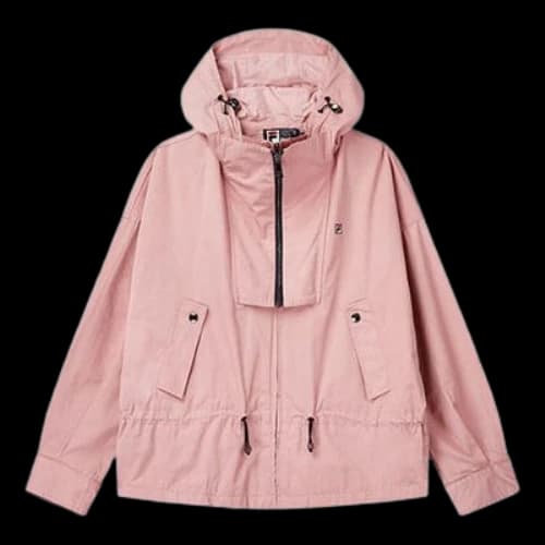 FILA Hooded Sports Woven Jacket Pink Red (Women's)