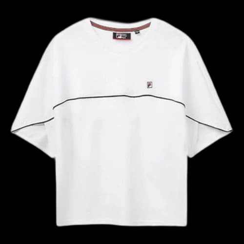 FILA Contrasting Colors Short Sleeve White (Women's)