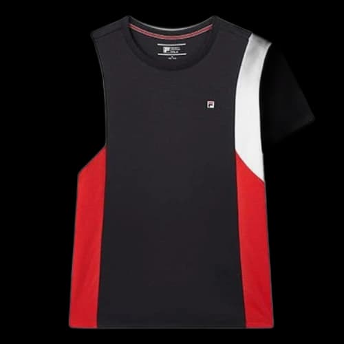 FILA Casual Contrasting Colors Sports Short Sleeve Blue (Women's)
