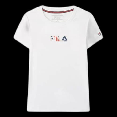 FILA Short Sleeve Casual Minimalistic Cozy Short Sleeve White (Women's)