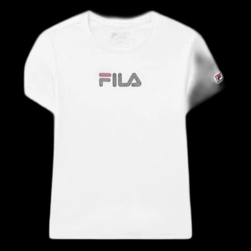 FILA t Short Sleeve Athleisure Casual Sports White (Women's)