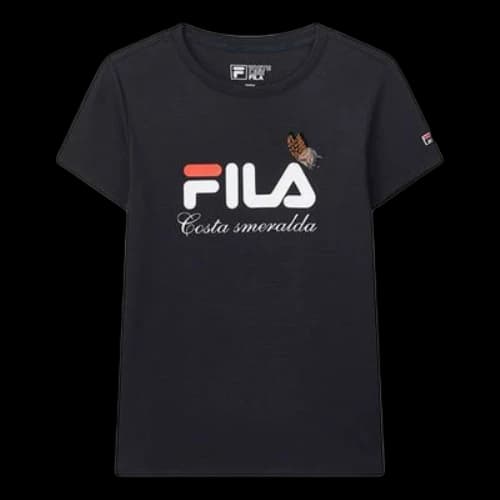 FILA Logo Printing Tee Blue (Women's)
