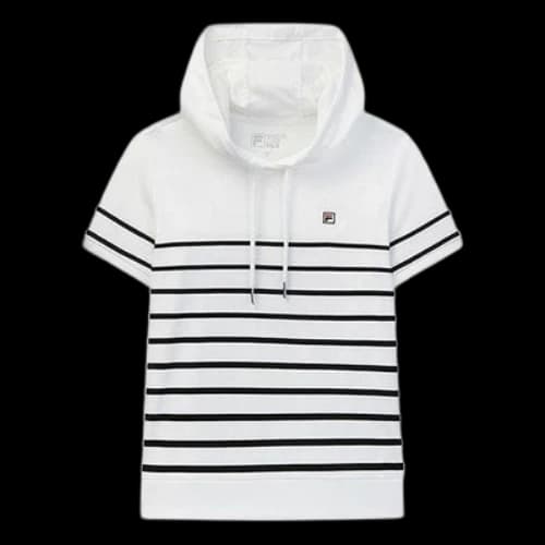 FILA Short Sleeve T-Shirt Hoodie White (Women's)