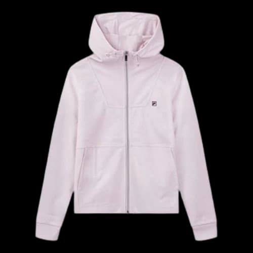 FILA Logo Hooded Knitting Jacket Pink (Women's)