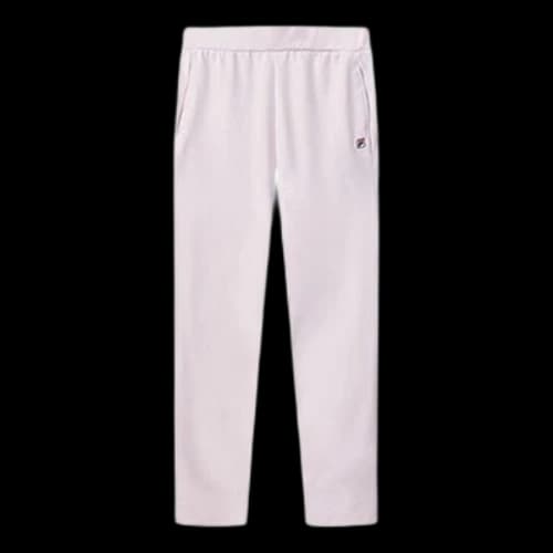 FILA Logo Embroidery Printing Knitting Straight Sweatpants Pink (Women's)