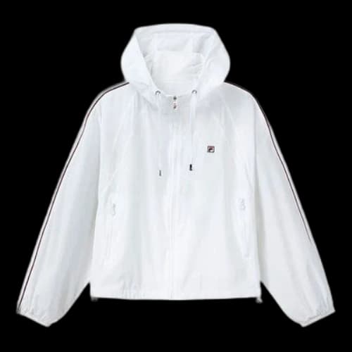 FILA Loose Woven hooded track Jacket 'White' (Women's)