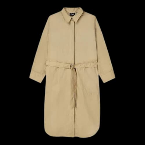 FILA Tie-belt Coat 'Khaki' (Women's)