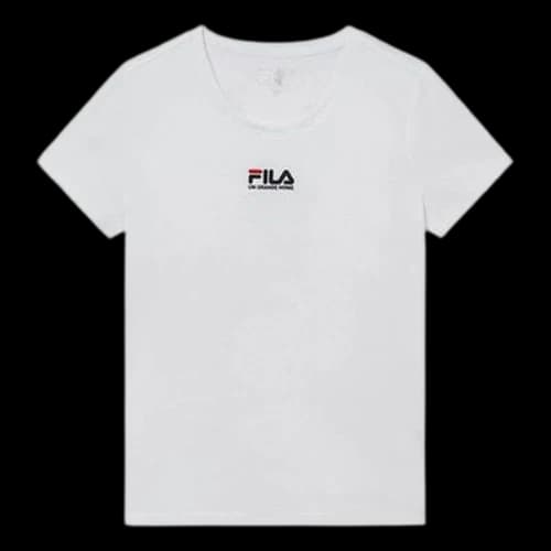 FILA Short Sleeve 2019 Minimalistic Embroidered Short Sleeve T White (Women's)