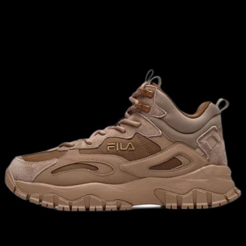 FILA Tracer High-Top Running Shoes Coffee