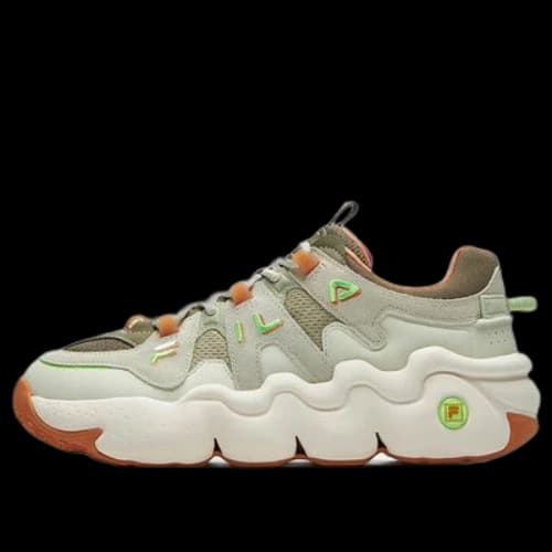 FILA Barricade Low Sneakers 'Green White Orange'