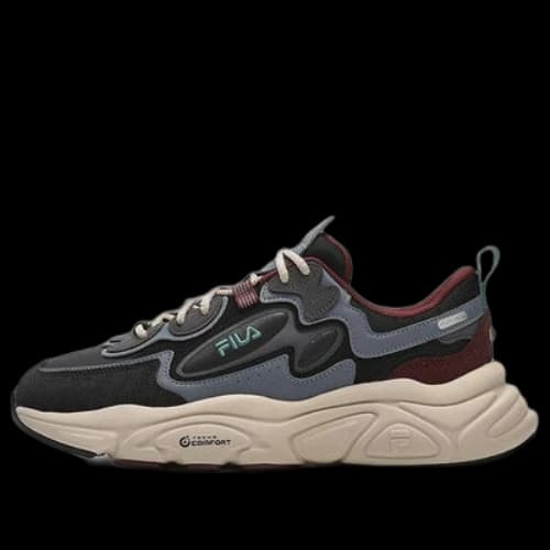 FILA Mars 1S LowTop Running Shoes 'Black Grey Red'