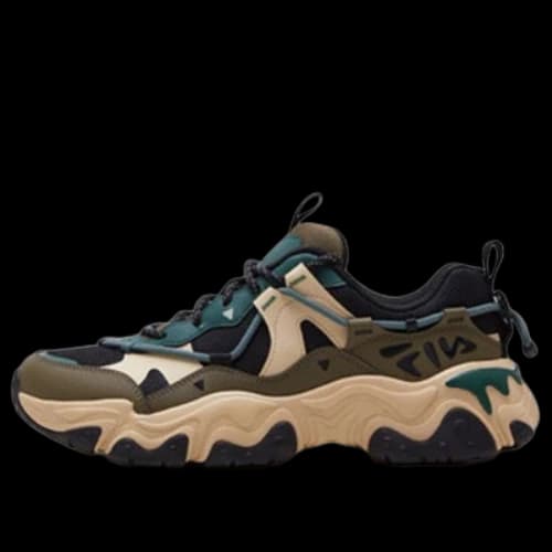 FILA Fluid V 'Black Green Comfort'