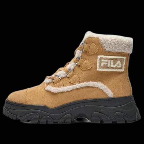 FILA Warm Snow Boots 'Brown White' (Women's)