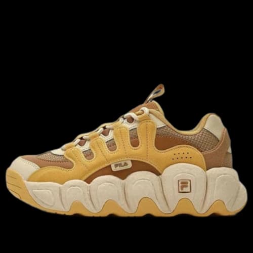 FILA CROISSANT Chunky Sneakers 'Yellow Brown' (Women's)