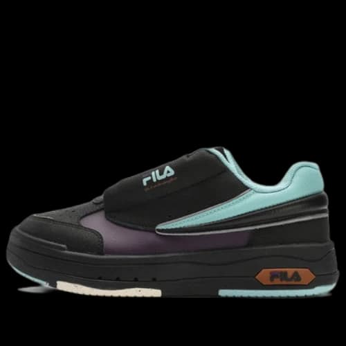 FILA Mix Low Skate Shoes 'Black Blue' (Women's)