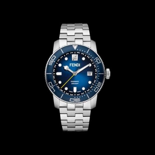 Fendi Aqua Automatic Diver Watch 'Stainless Steel'