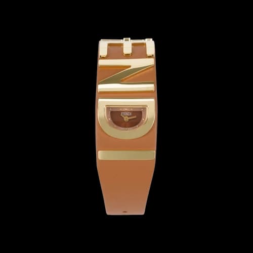 Fendi O'Lock Leather Watch 'Gold'