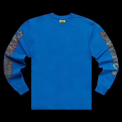 Chinatown Market Hippie Long-Sleeve Tee 'Blue'