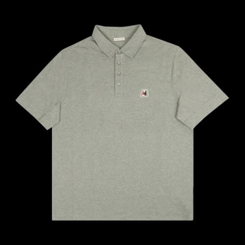 Moncler Short-Sleeve Polo Shirt 'Grey'