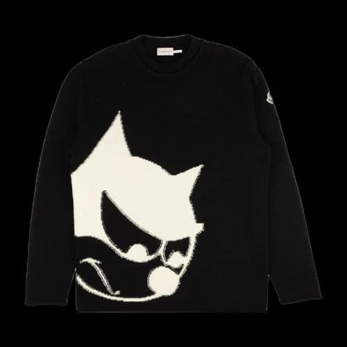 Moncler Girocollo Tricot Pullover Sweater 'Black'