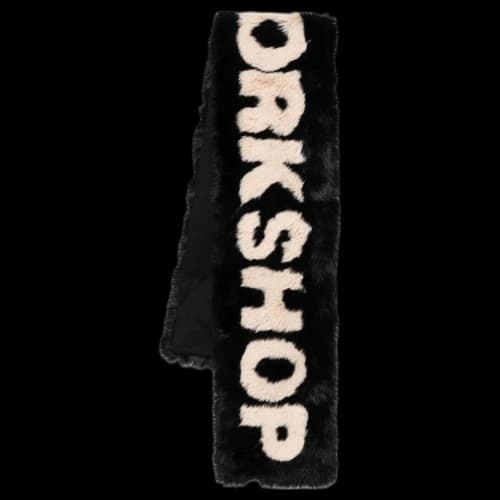 032c logo-print scarf