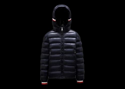 Moncler Boy's Alberic Short Down Kid's Jacket Night Blue