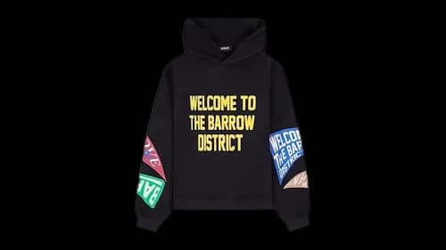 Barrow Logo Hoodie Black