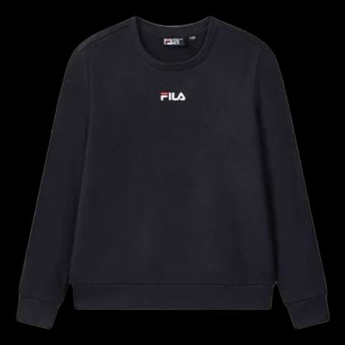 FILA Casual Embroidery Round Neck Men s Blue