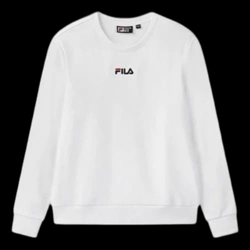 FILA Casual Embroidery Round Neck Men's White
