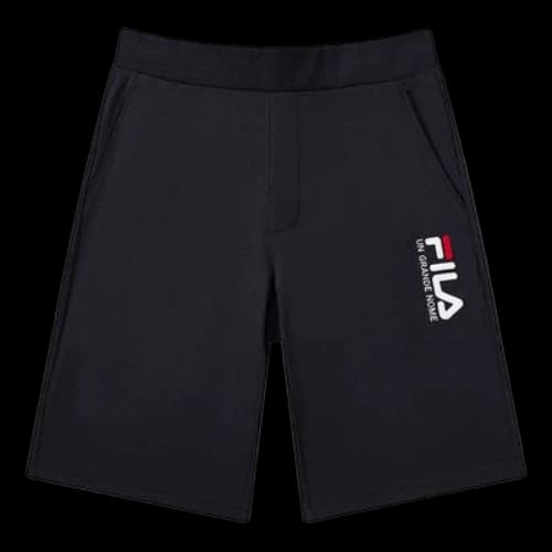 FILA Logo Embroidered Casual Knit Shorts Blue