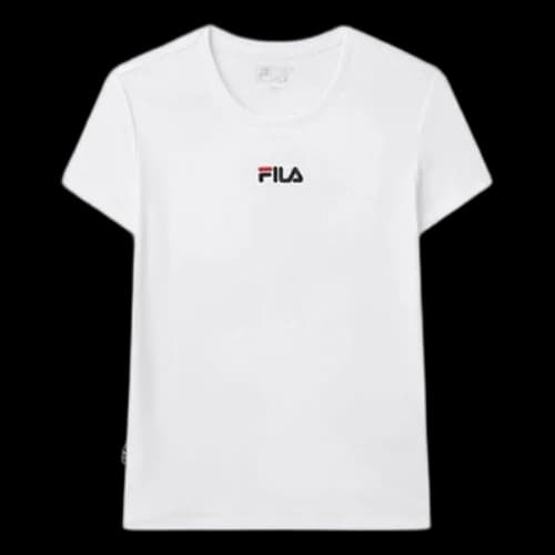 FILA Casual Sports Short Sleeve t White T-Shirt (Women's)