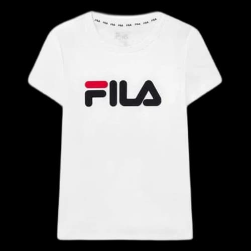 FILA Logo Printing Round-neck Tee 'White' (Women's)