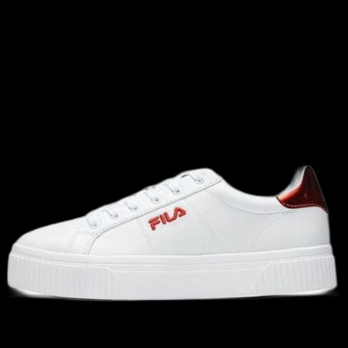 FILA Panache 19 Low-Top Skate Shoe White/Red (Women's)