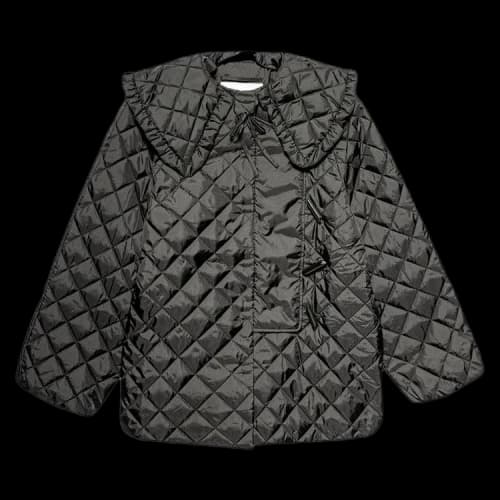 GANNI Ripstop Quilt Jacket 'Black'