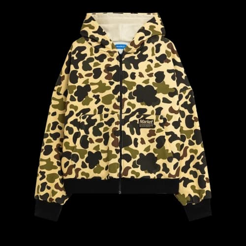 Market Zip Up Camo Jacket 'Woodland'