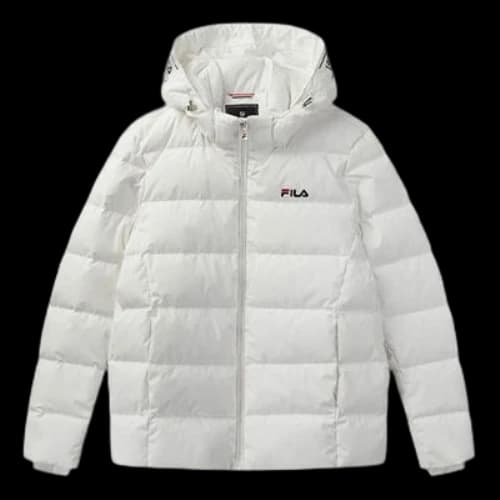 FILA Stay Warm Hooded Down Jacket White