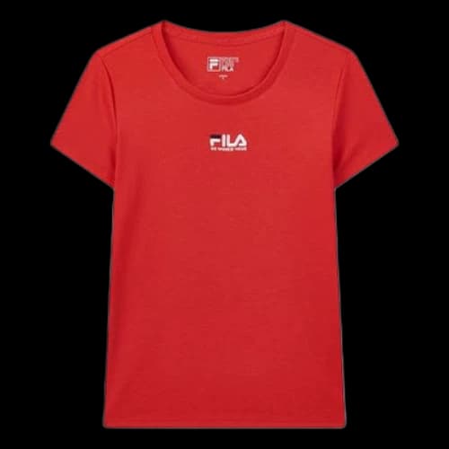 FILA Basic Short Sleeve Red T-Shirt (Women's)