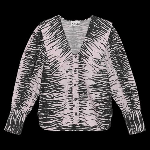 GANNI Printed Cotton Poplin 'Light'