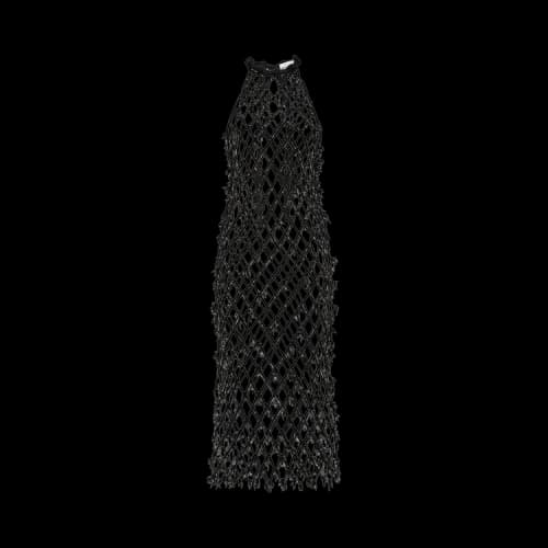 GANNI Embellished Dress 'Black'